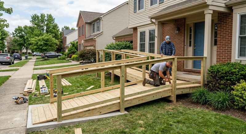 Wood Ramp Installation in Kansas City, KS